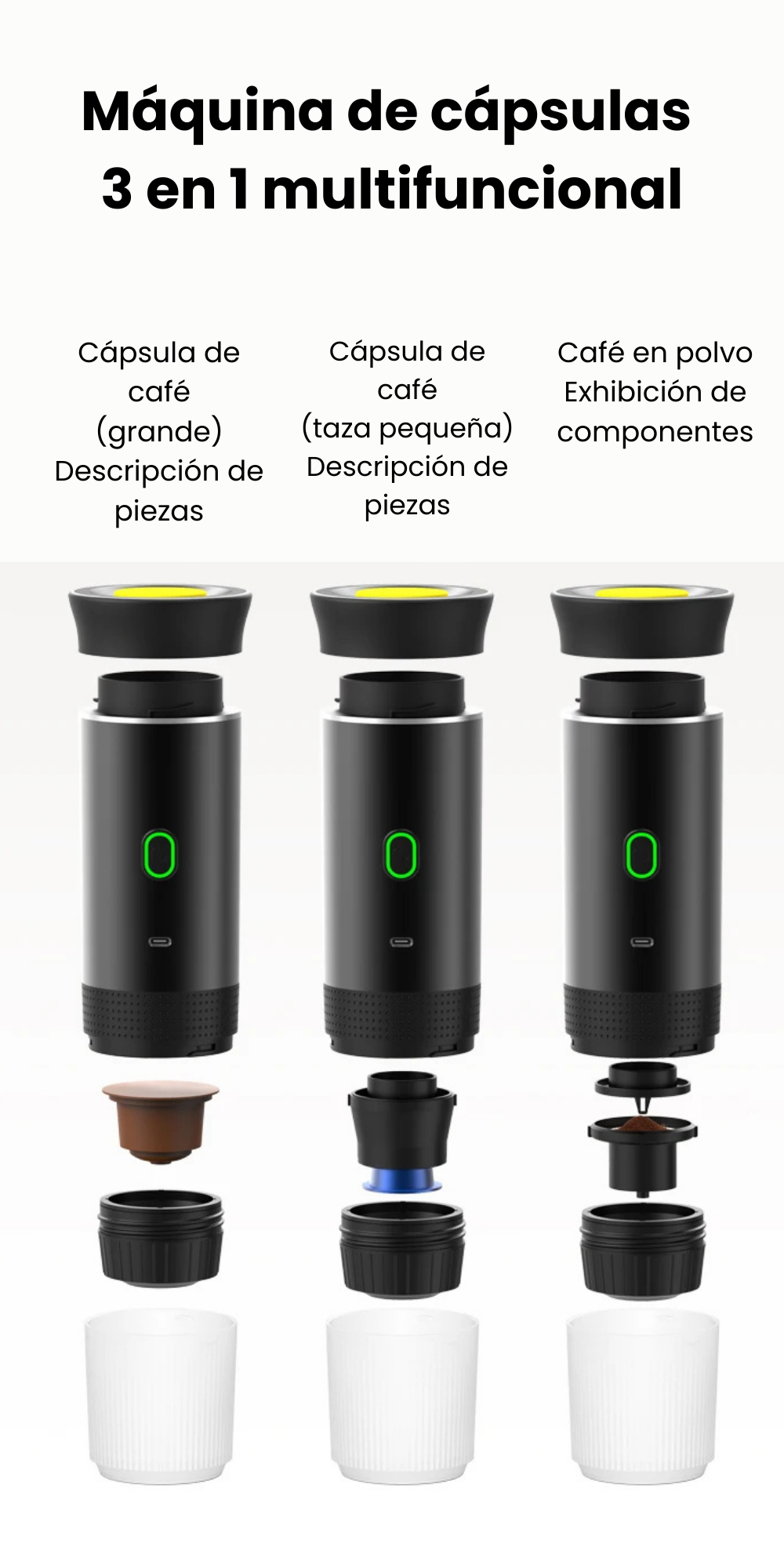 Cafetera Espresso Portátil Inalámbrica