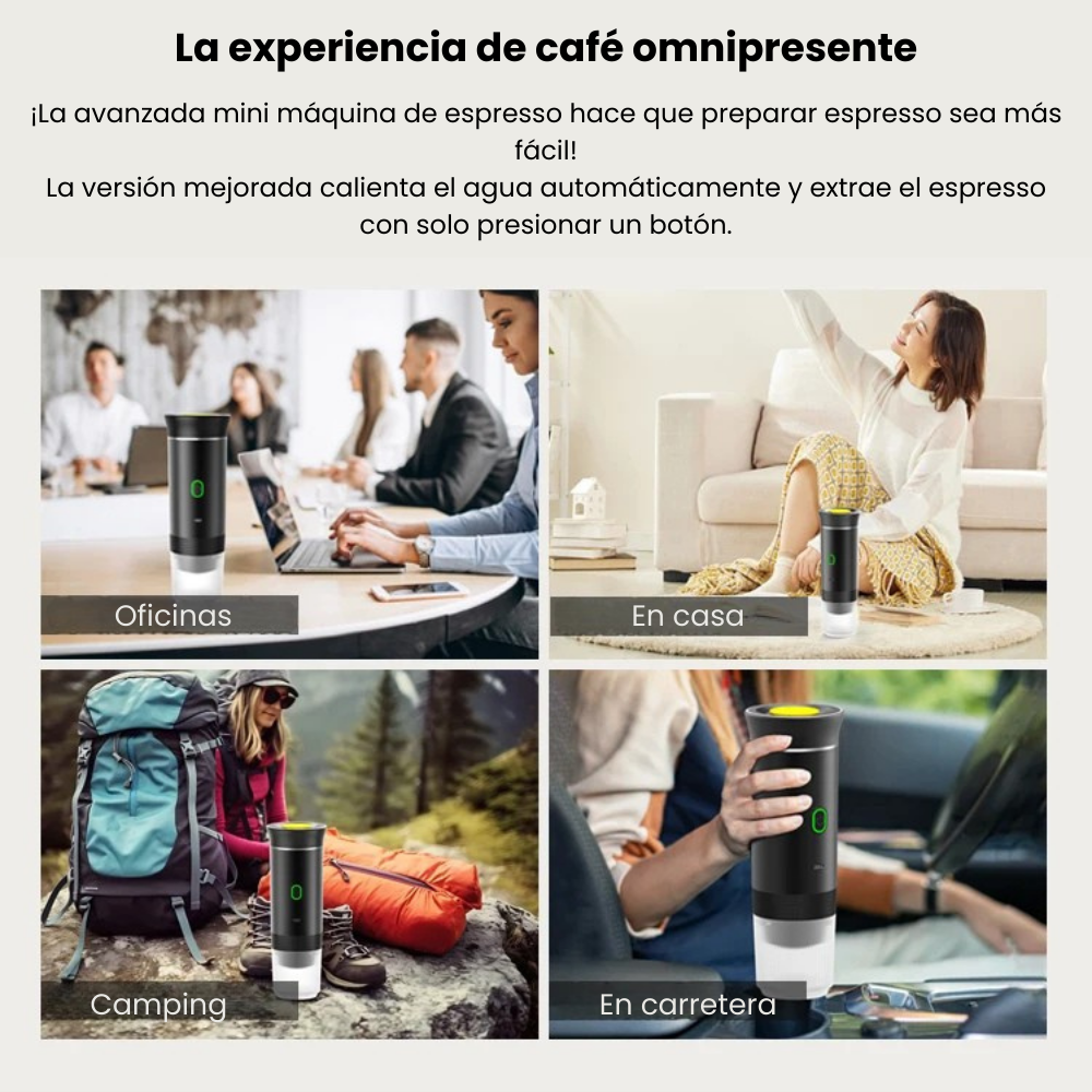 Cafetera Espresso Portátil Inalámbrica