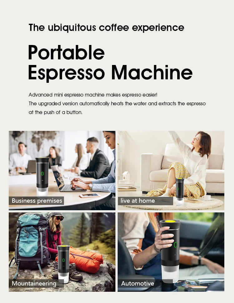 Cafetera Espresso Portátil Inalámbrica