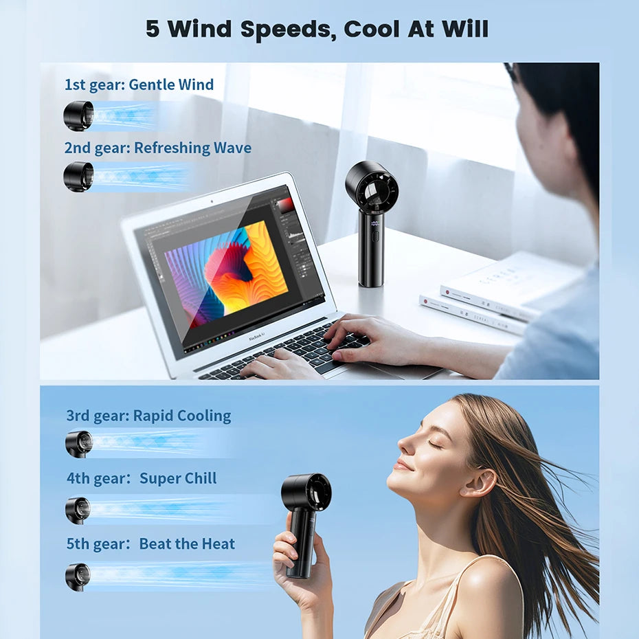 Mini Ventilador Portátil Inalámbrico